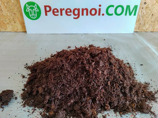 Перегной конского навоза чистый однородный без запаха в мешках 30л.